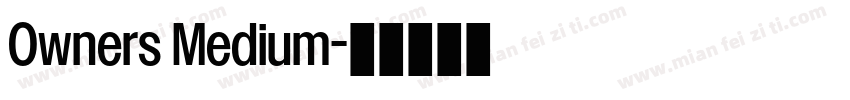 Owners Medium字体转换